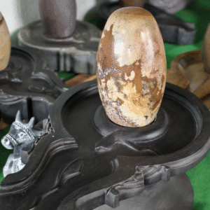 Large Narmadeshwar Shivling for Temple Use – Single Stone Shivlingam with Base