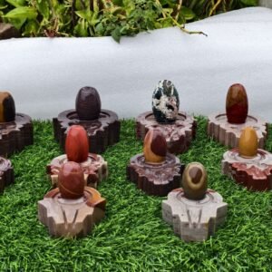 Assorted Narmadeshwar Shivling Collection – Multicolor Natural Stone Jaladharis