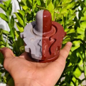 Brown Akhand Narmadeshwar Shivling – Natural Narmada River Stone for Home Temple, Puja, and Meditation