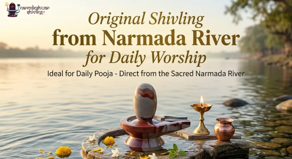 Original Shivling from Narmada River for Daily Worship
