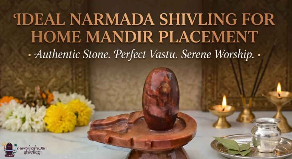 Ideal Narmada Shivling for Home Mandir Placement