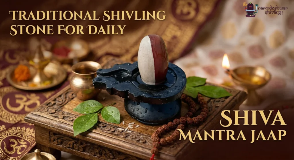Traditional Shivling Stone for Daily Shiva Mantra Jaap