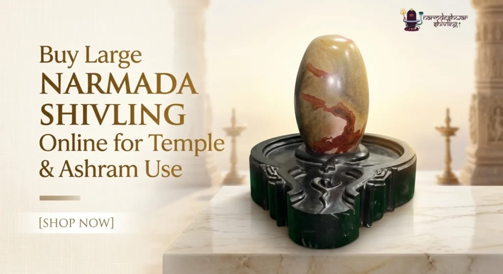 Buy Large Narmada Shivling Online for Temple & Ashram Use