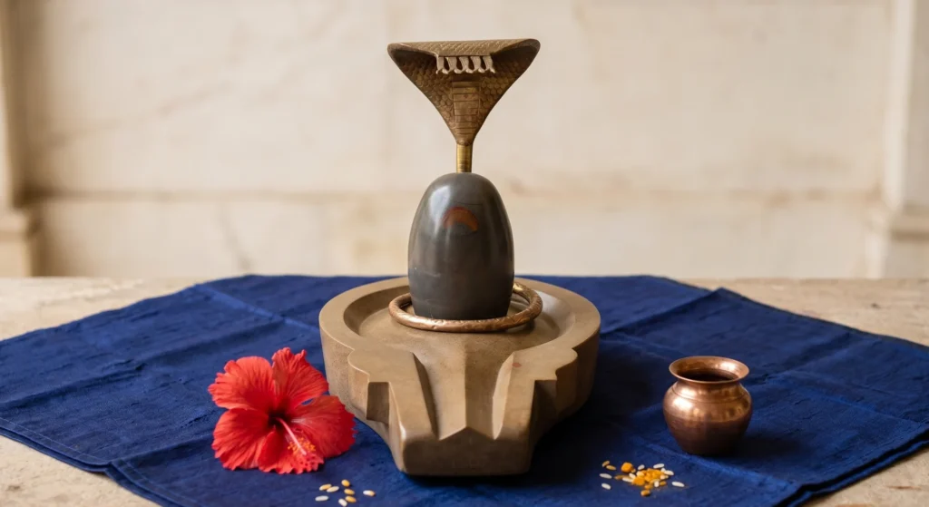Daily Rituals Performed with Heavy Narmada Shivling